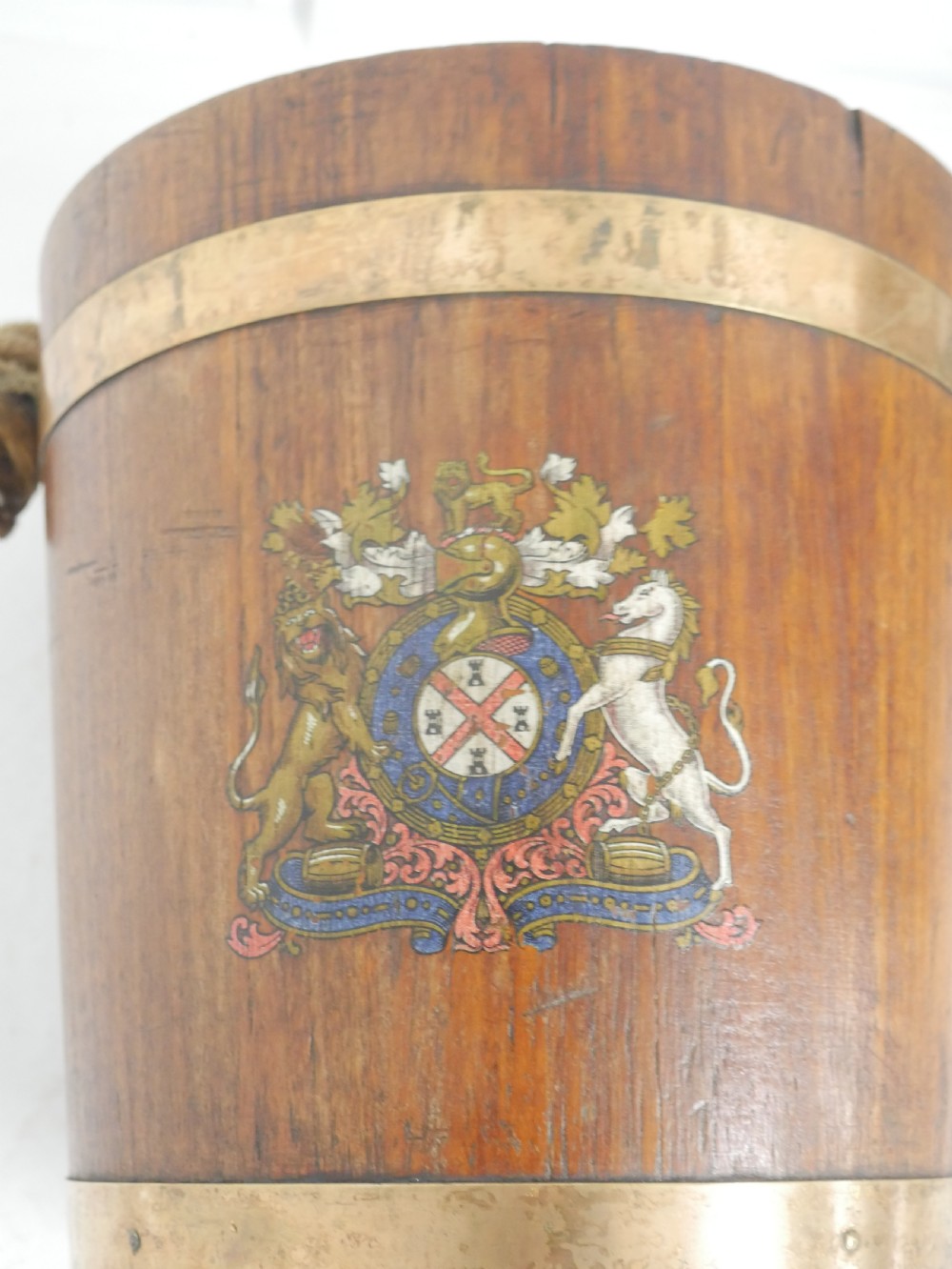 Royal Navy Oak Fire Bucket View VII