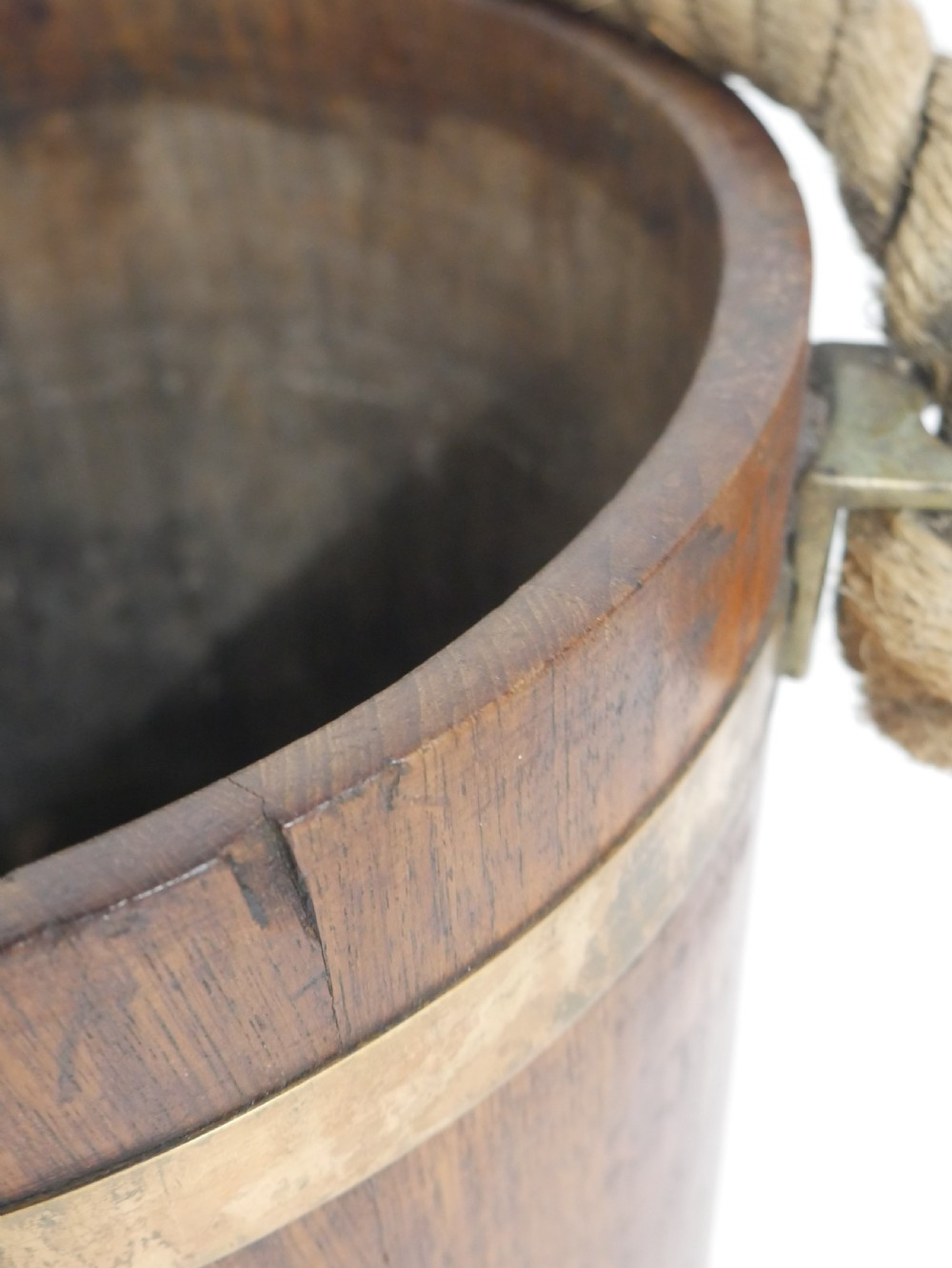 Royal Navy Oak Fire Bucket View IX