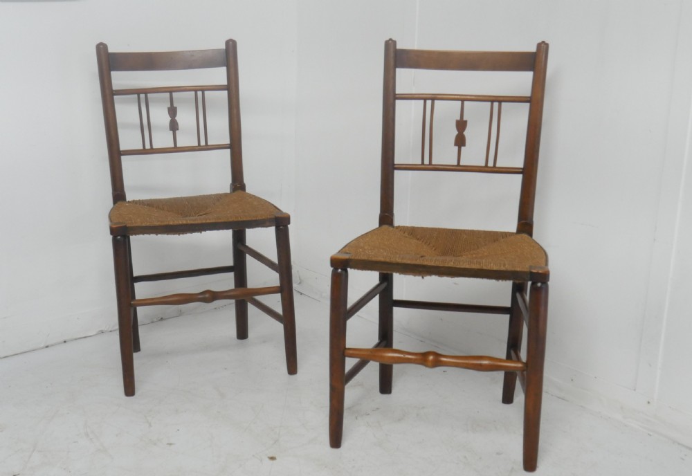 Pair Oak Sussex Chairs