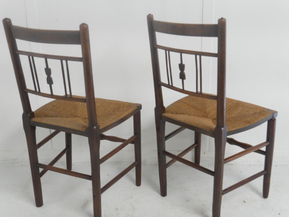 Pair Oak Sussex Chairs View VI