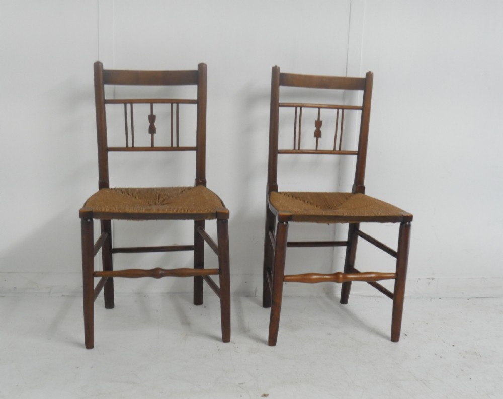 Pair Oak Sussex Chairs View VII