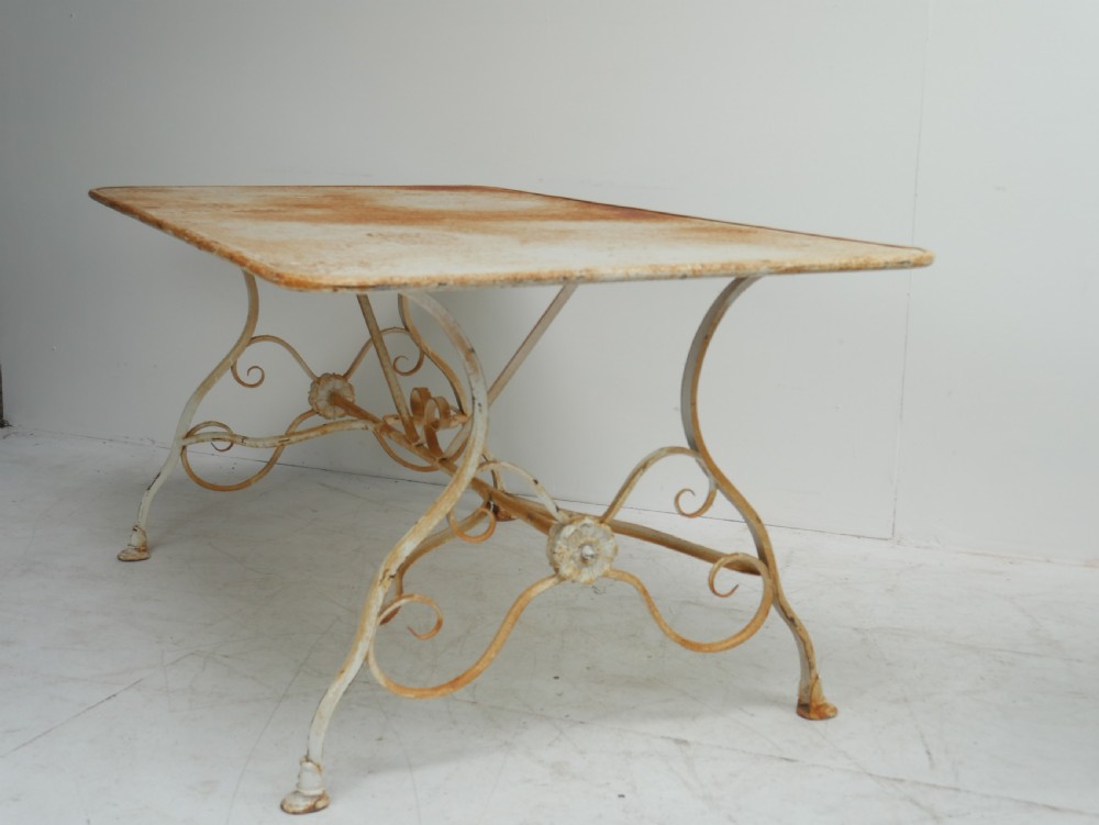 French Iron & Metal Garden Table
