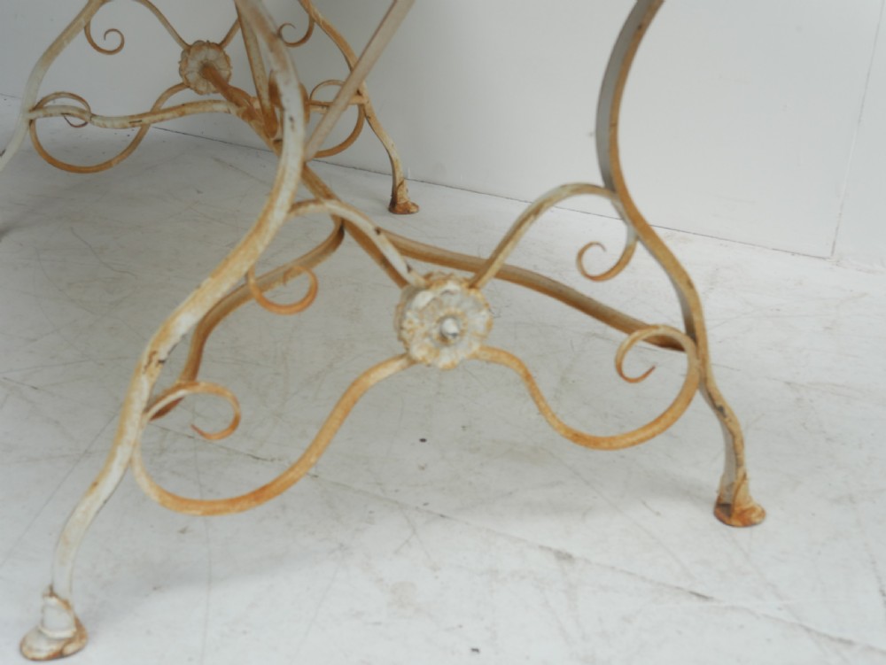 French Iron & Metal Garden Table View II