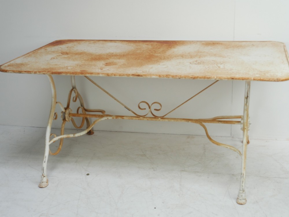French Iron & Metal Garden Table View VII