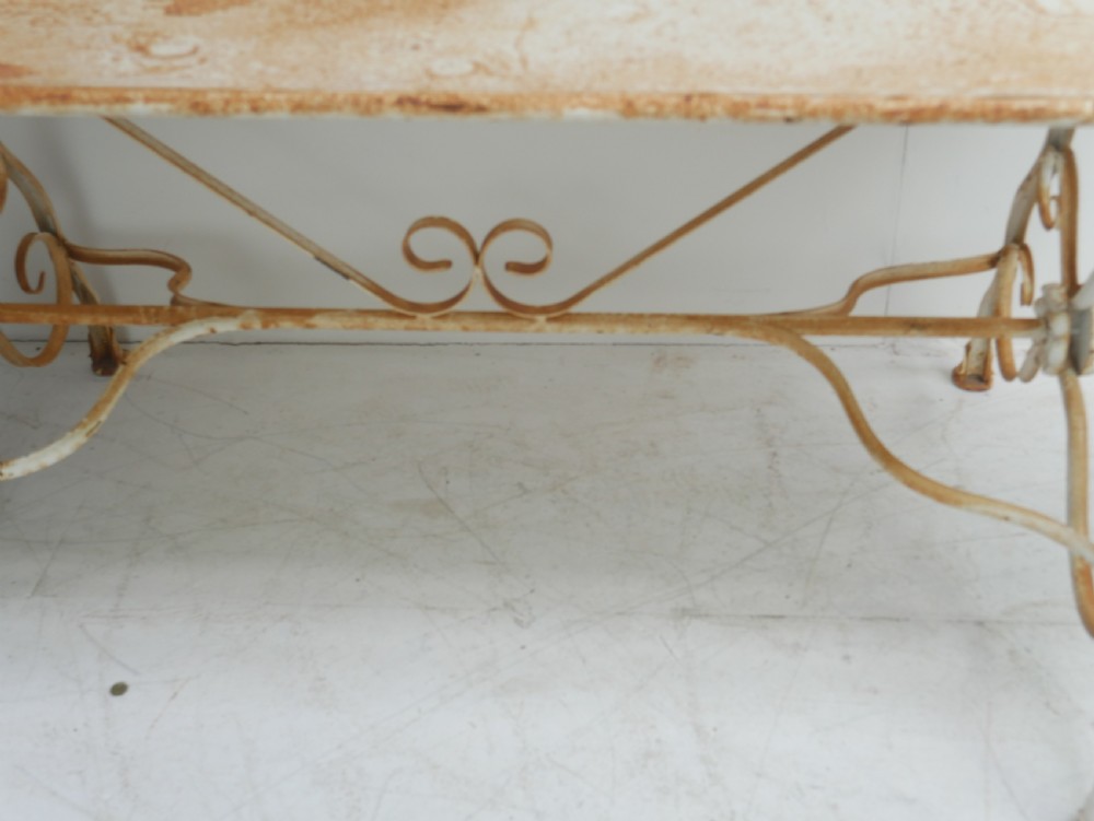 French Iron & Metal Garden Table View VIII