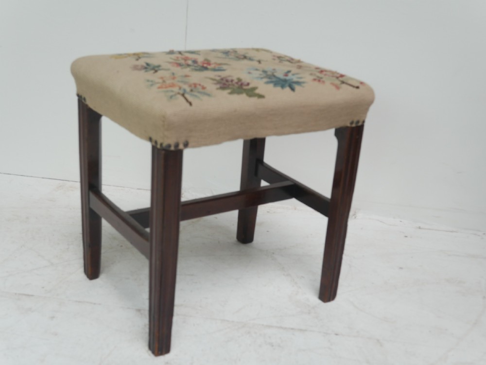 Georgian Needlepoint Stool