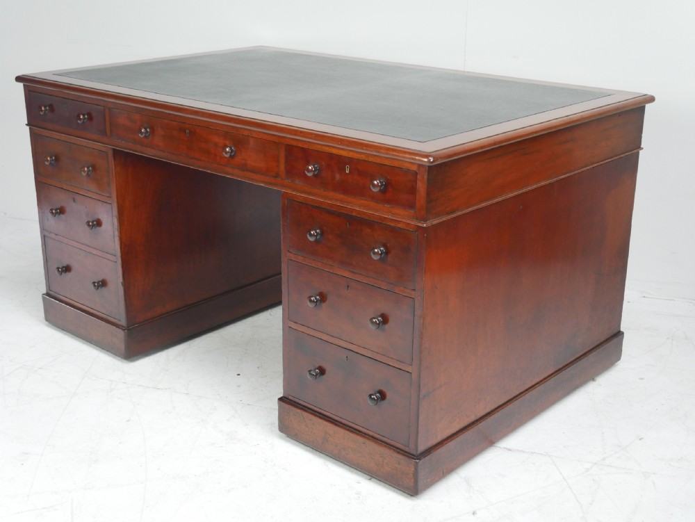 Scottish Mahogany Partners Desk View VIII