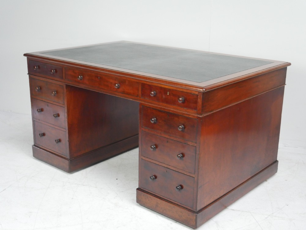 Scottish Mahogany Partners Desk View IX