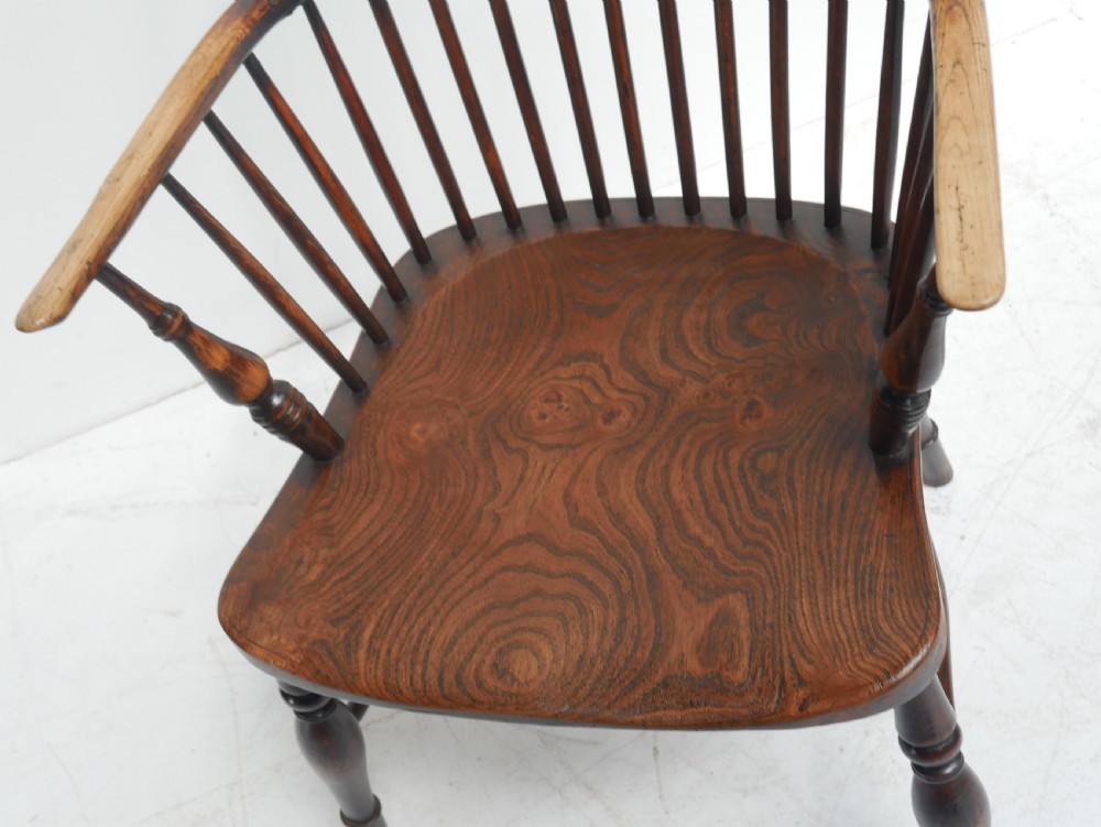 19thC Hoop Back Windsor Armchair View V