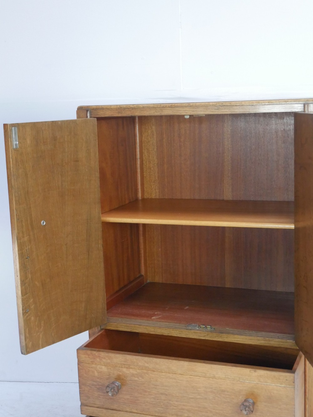 1920s Oak Tallboy View II