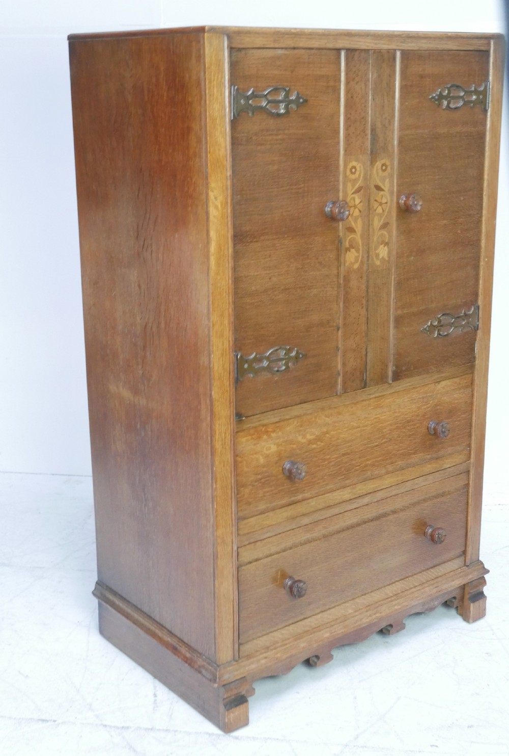 1920s Oak Tallboy View V