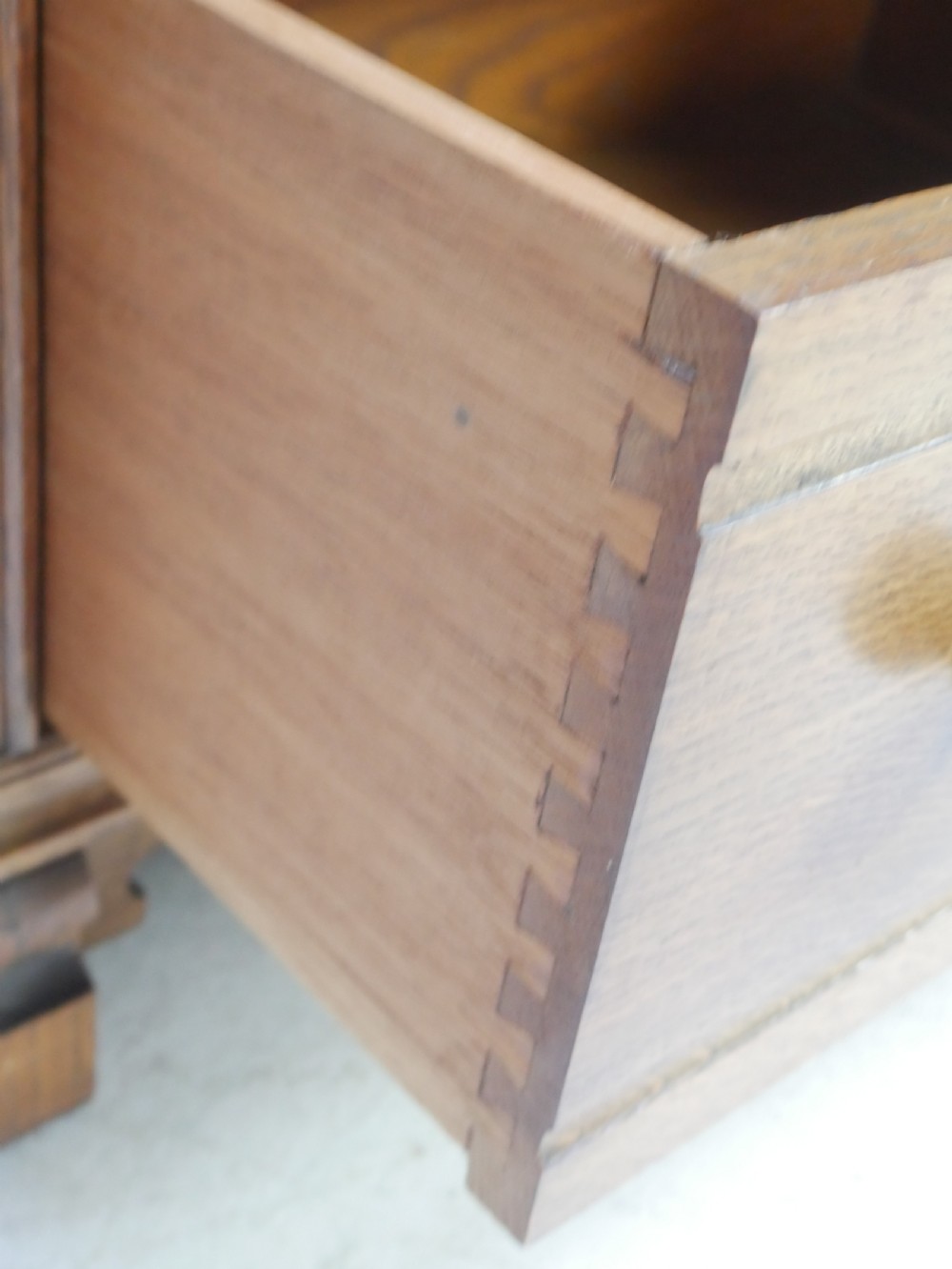 1920s Oak Tallboy View IX