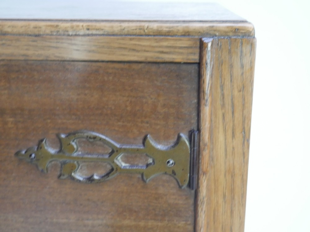 1920s Oak Tallboy View XIII
