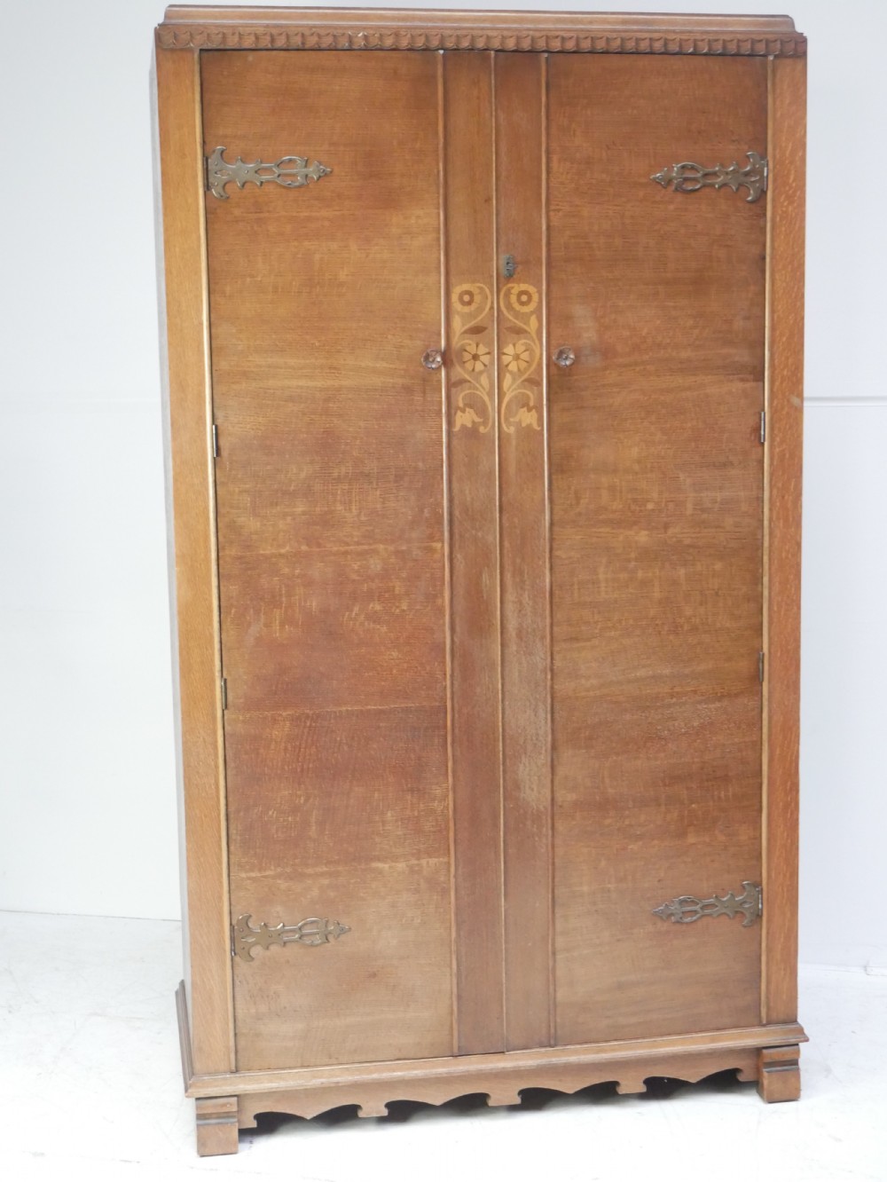 1920s Oak Wardrobe