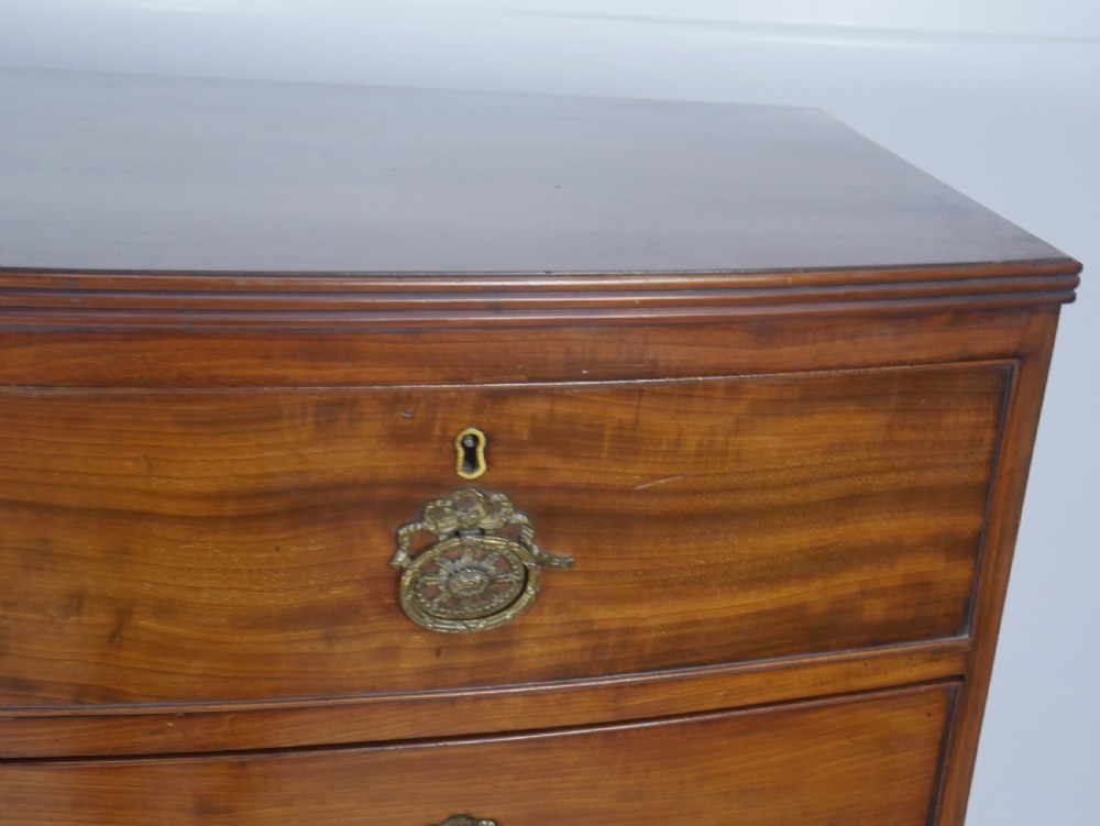 Tall Regency Bow Chest of Drawers View IV