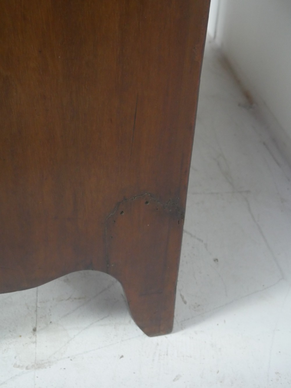 Tall Regency Bow Chest of Drawers View VI