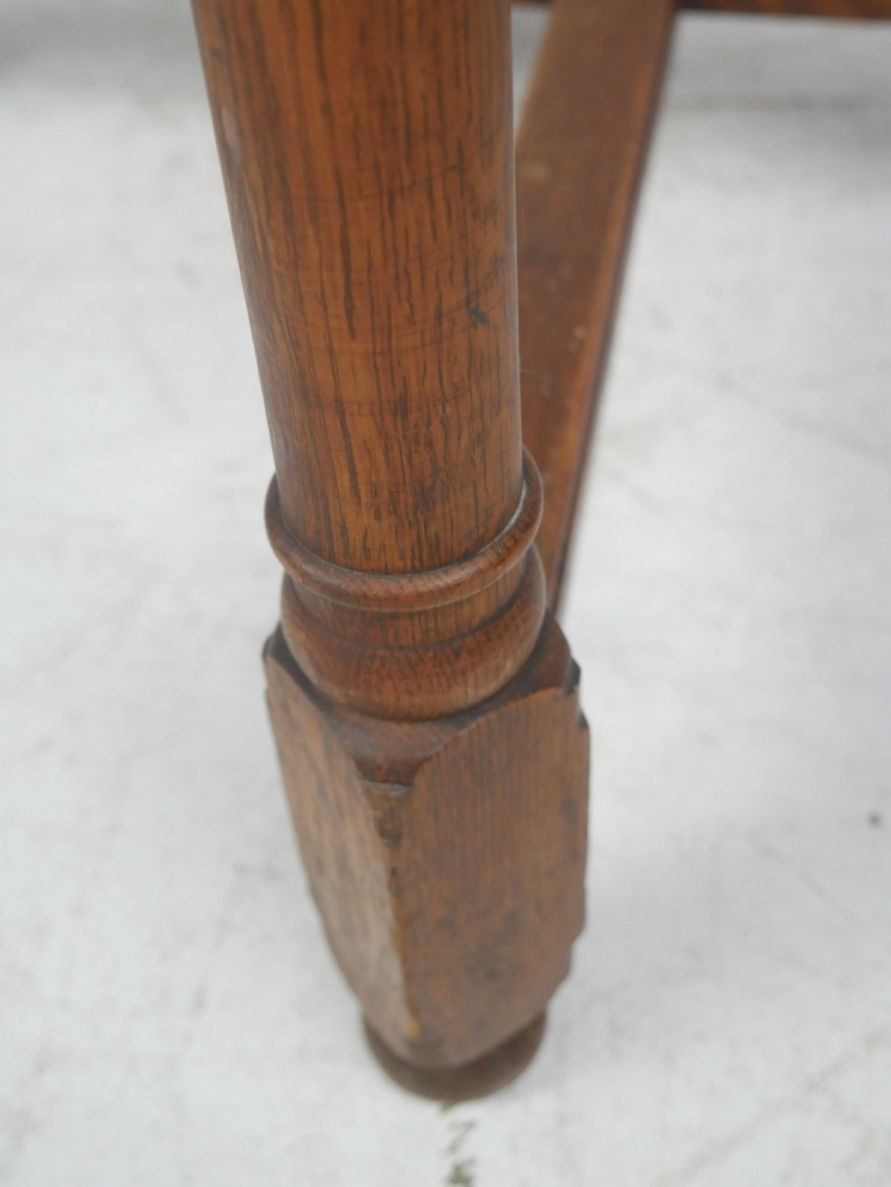 Oak Card Table View VI