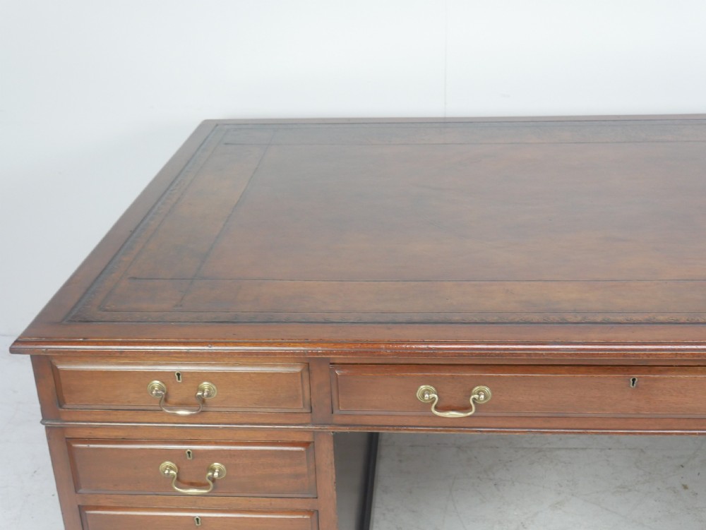 Large Partners Kneehole Desk View III