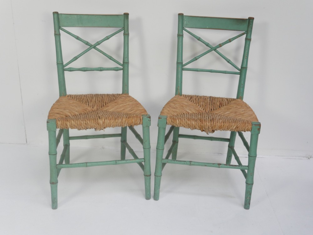 Set of 4 Painted Chairs View II