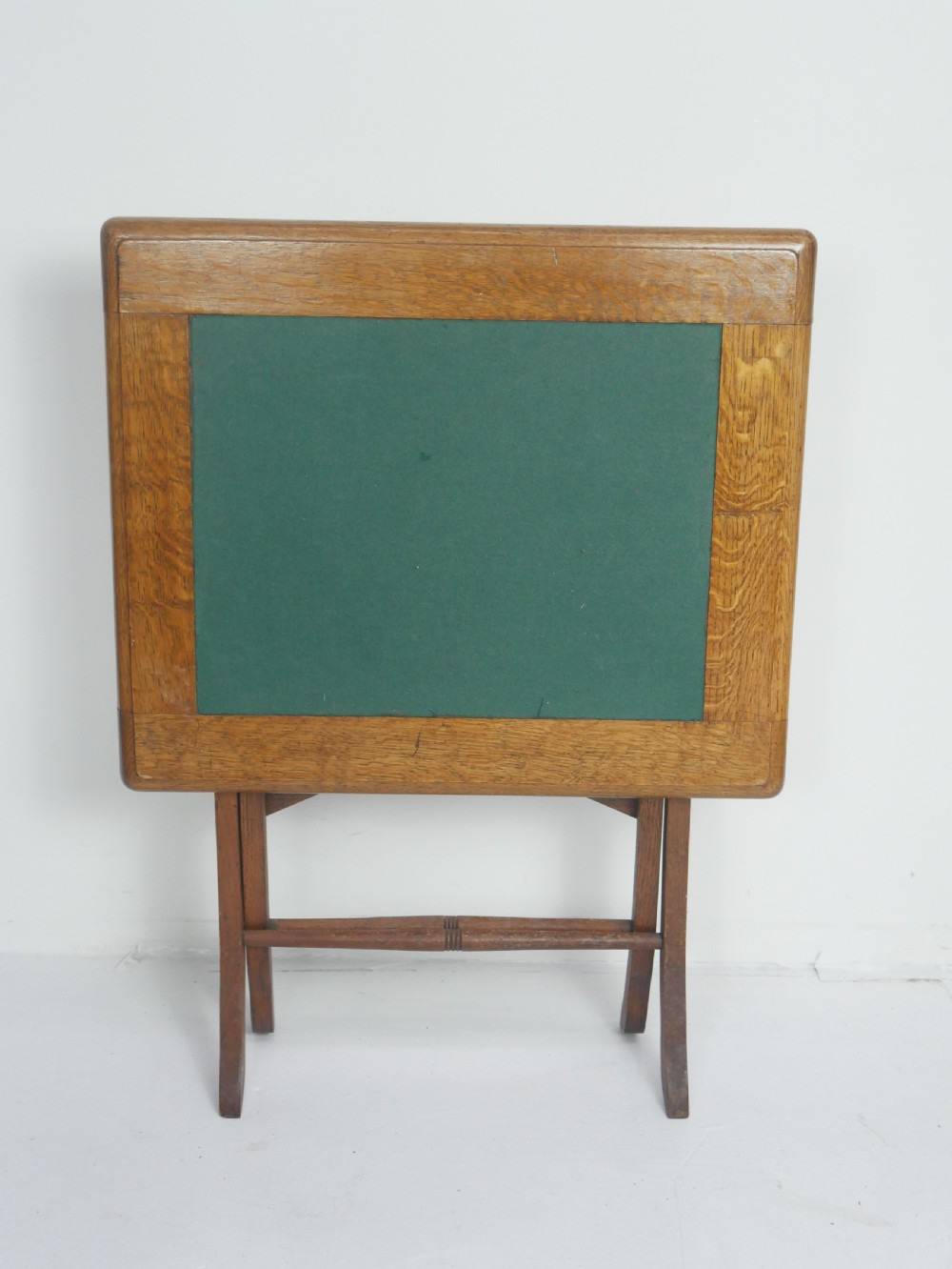 Folding Oak Games Side Table View VII