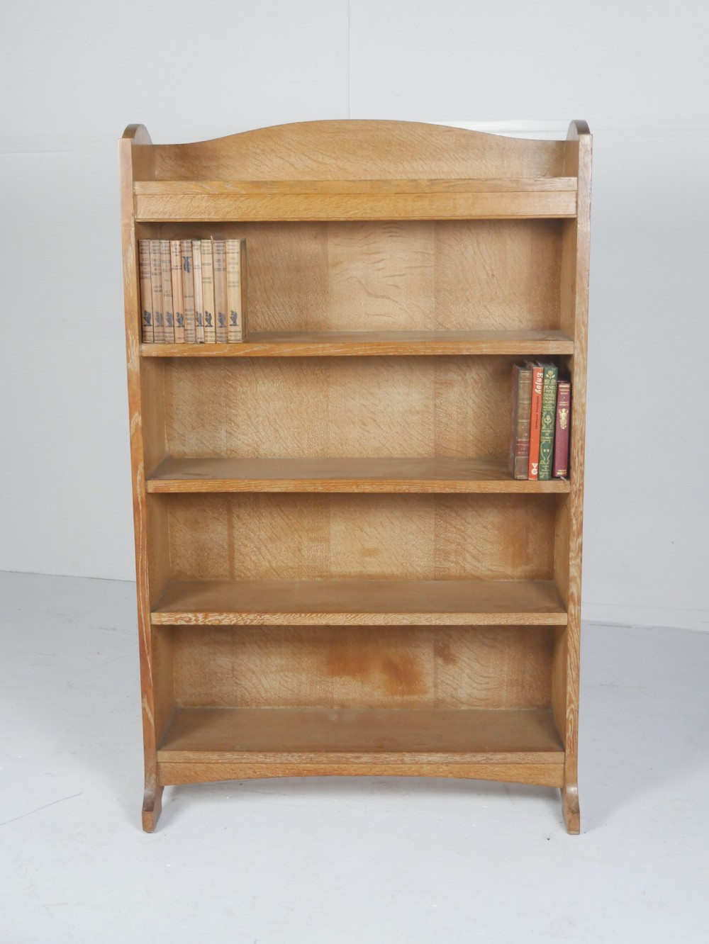Heals Oak Bookcase 122cm High