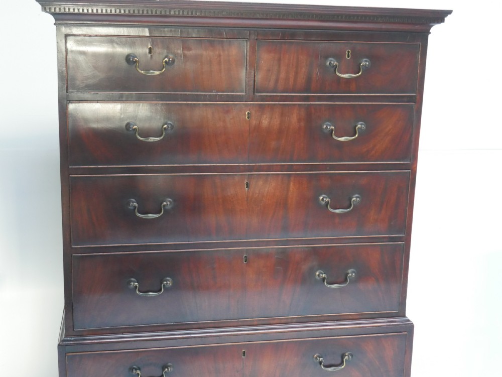 Georgian Mahogany Tallboy  177cm high View XIII