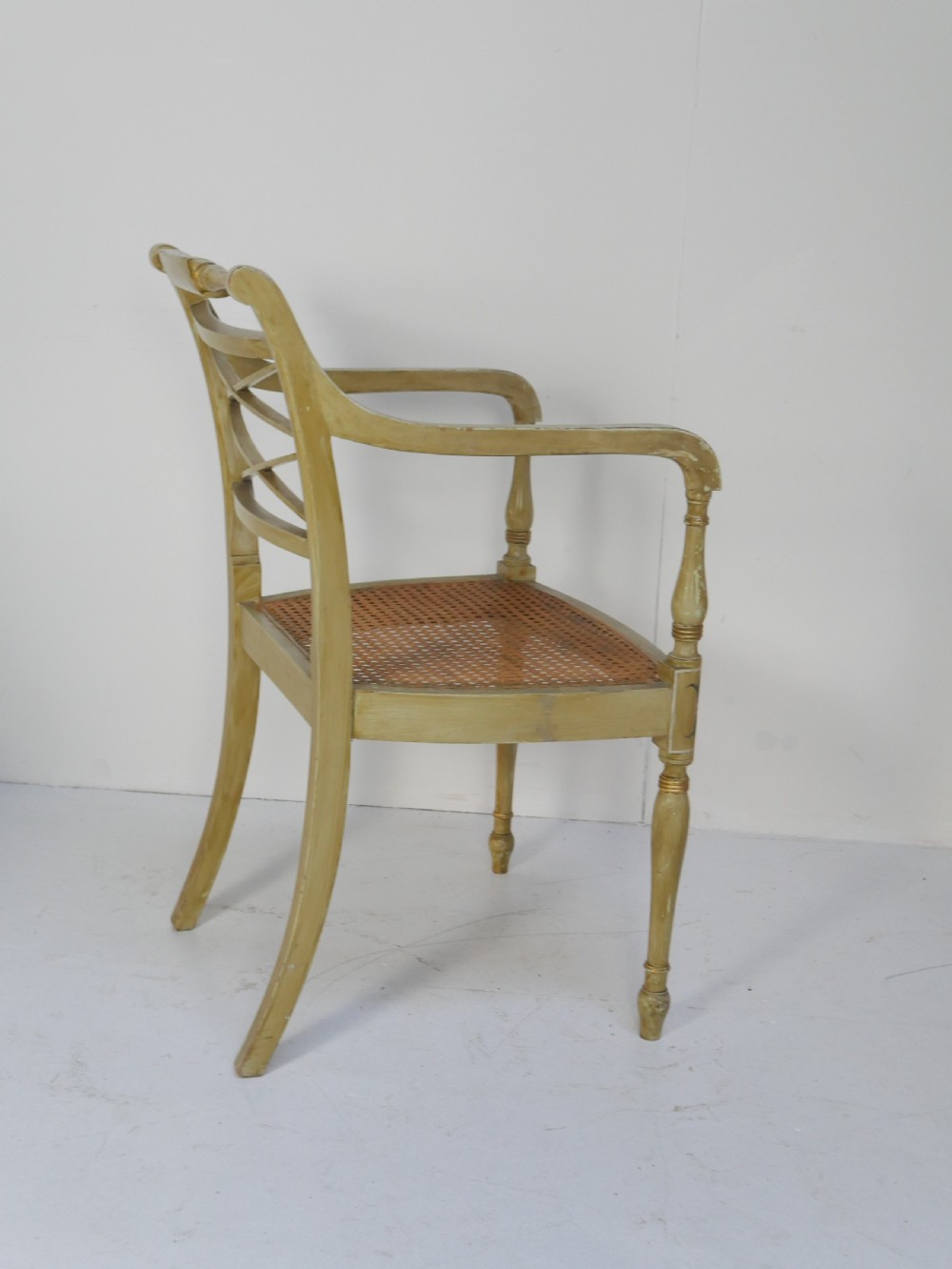 Pair 19thC Decorated Armchairs View XII