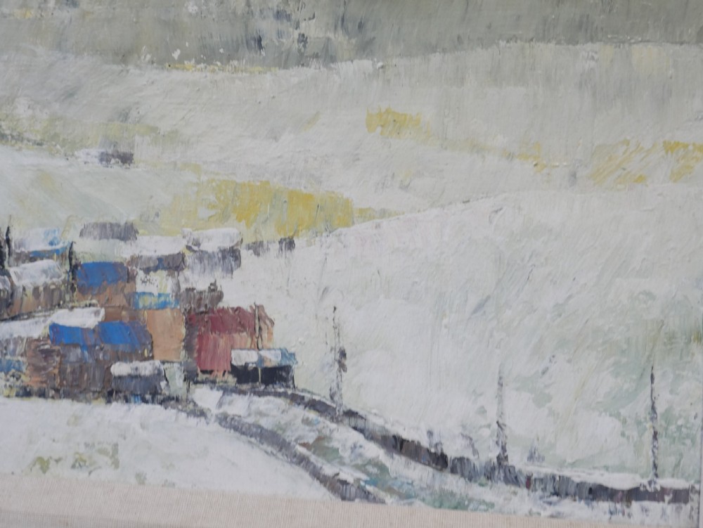 Winter Scene Oil Painting  View III