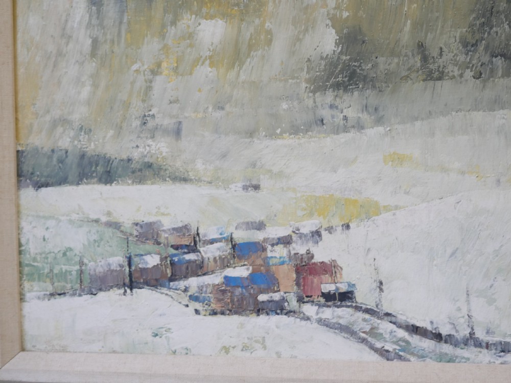 Winter Scene Oil Painting  View V