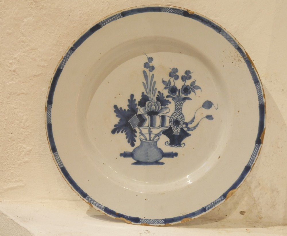 18thC Delft Charger 37.cm Wide
