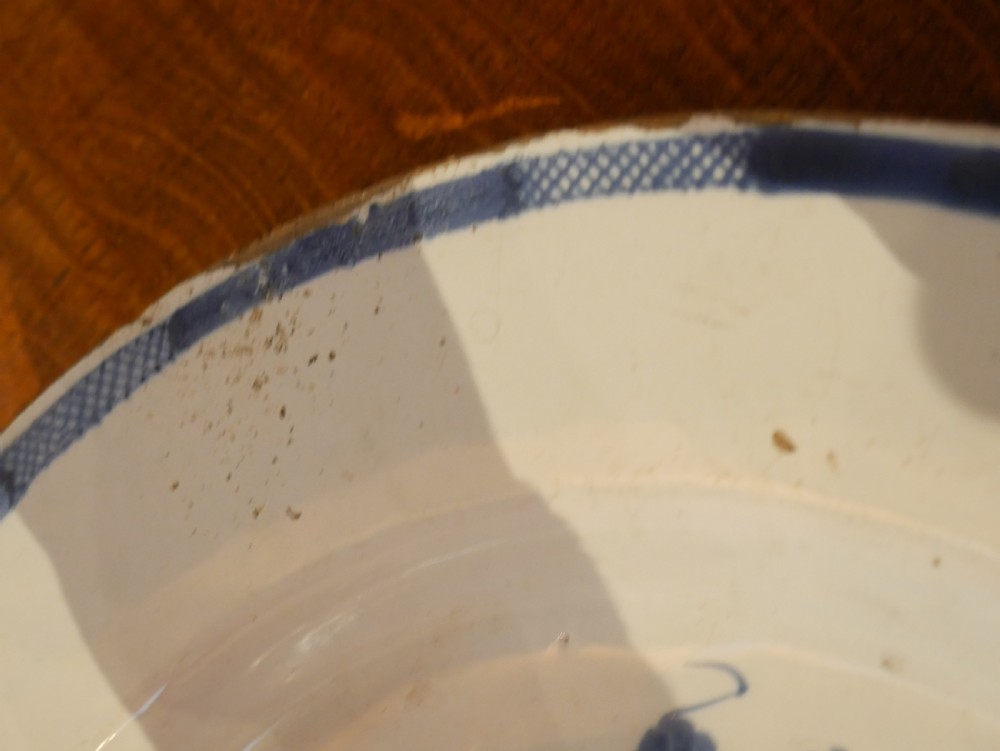 18thC Delft Charger 37.cm Wide View V