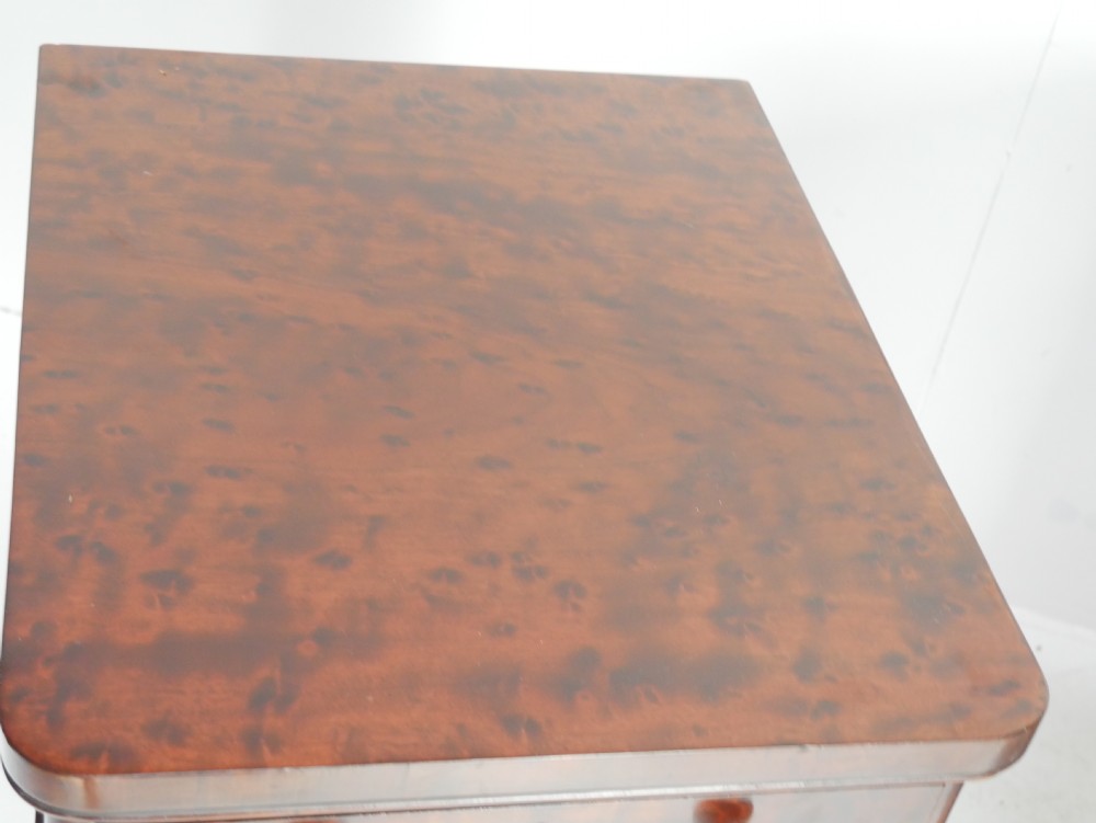  Pair Bedside Chest of Drawers Plum Pudding View II