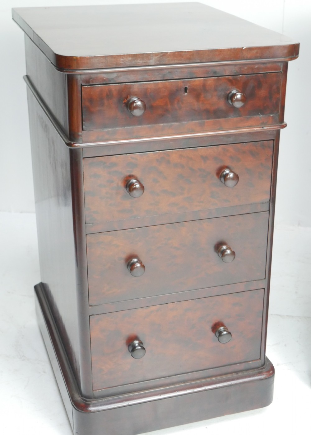  Pair Bedside Chest of Drawers Plum Pudding View IV