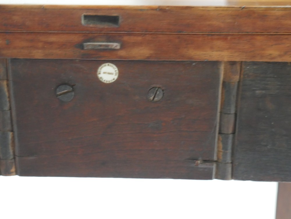 18thC Satinwood Demi Lune Table View X