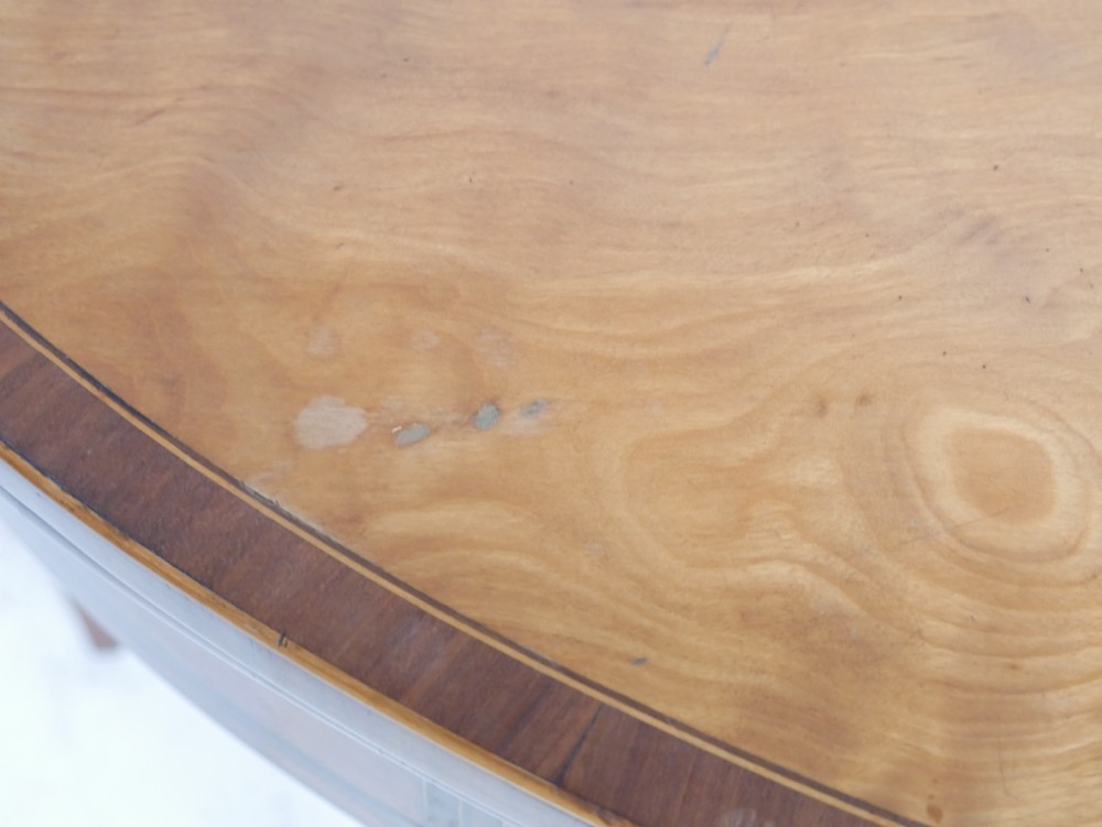 18thC Satinwood Demi Lune Table View VIII