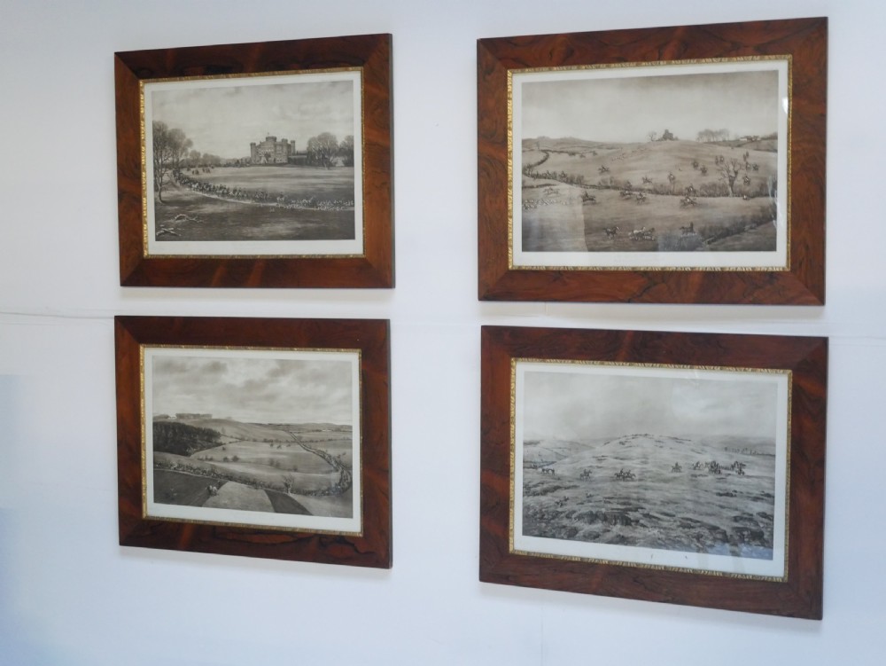 Set Four Hunting Prints