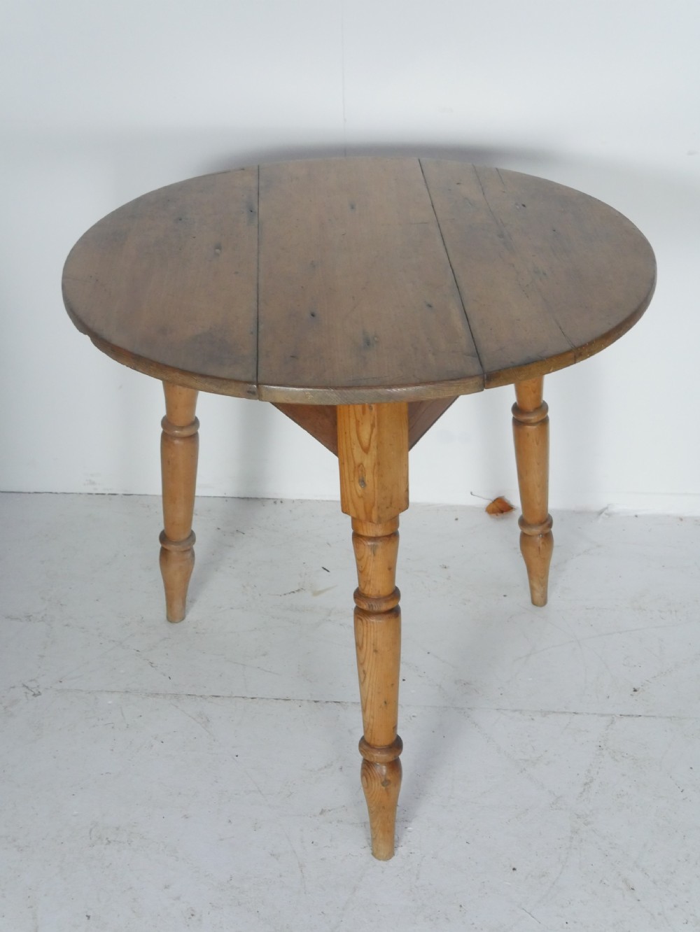 19thC Pine Cricket Table View II