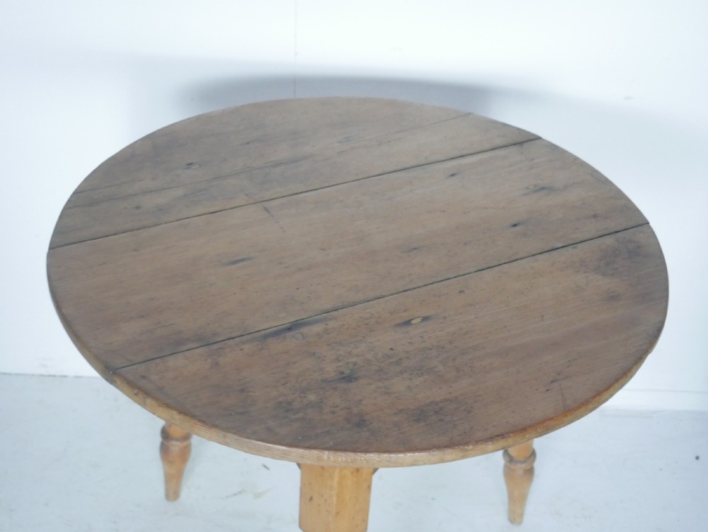 19thC Pine Cricket Table View IV