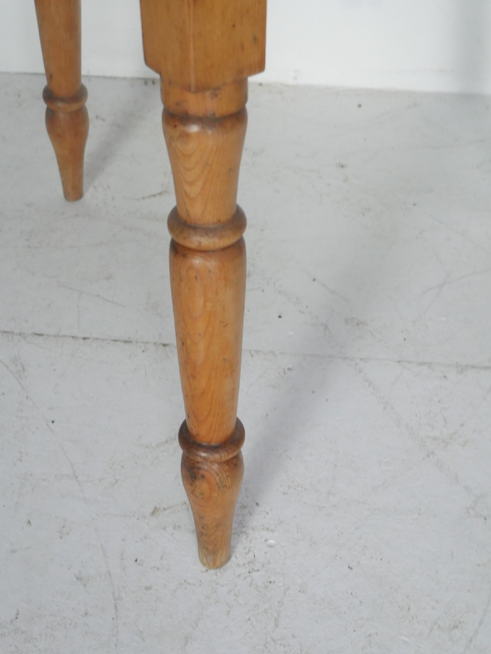 19thC Pine Cricket Table View V