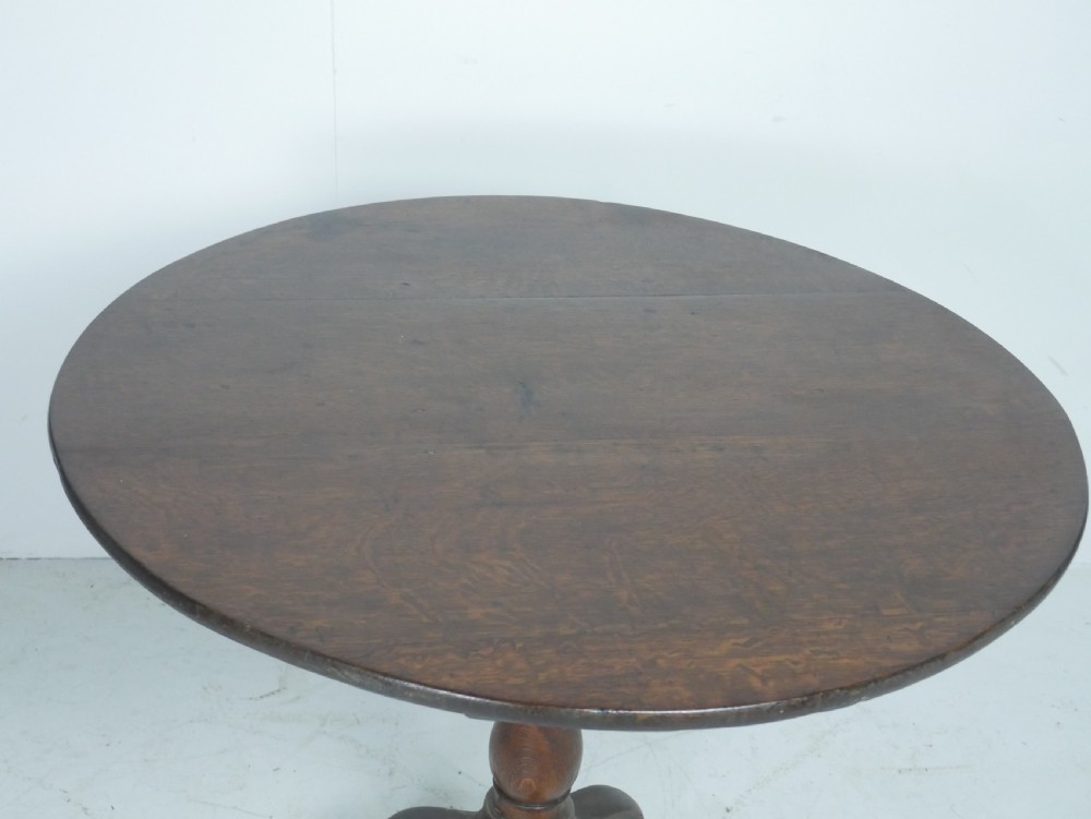 Large Georgian Oak Tilt Table  View II