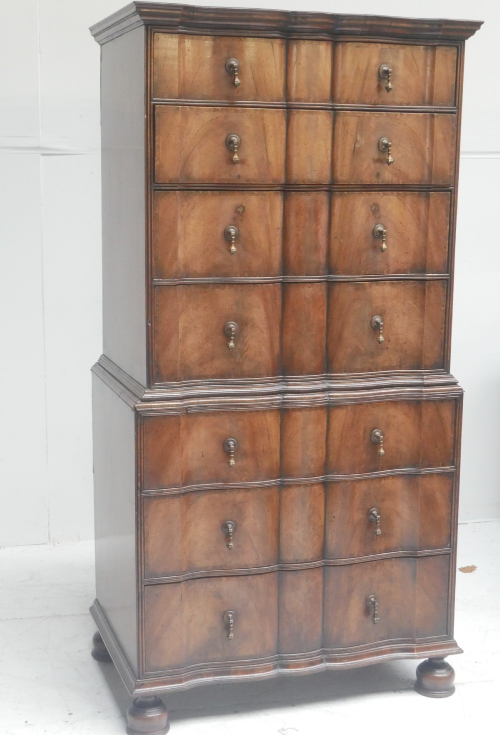Walnut Tallboy chest of Drawers
