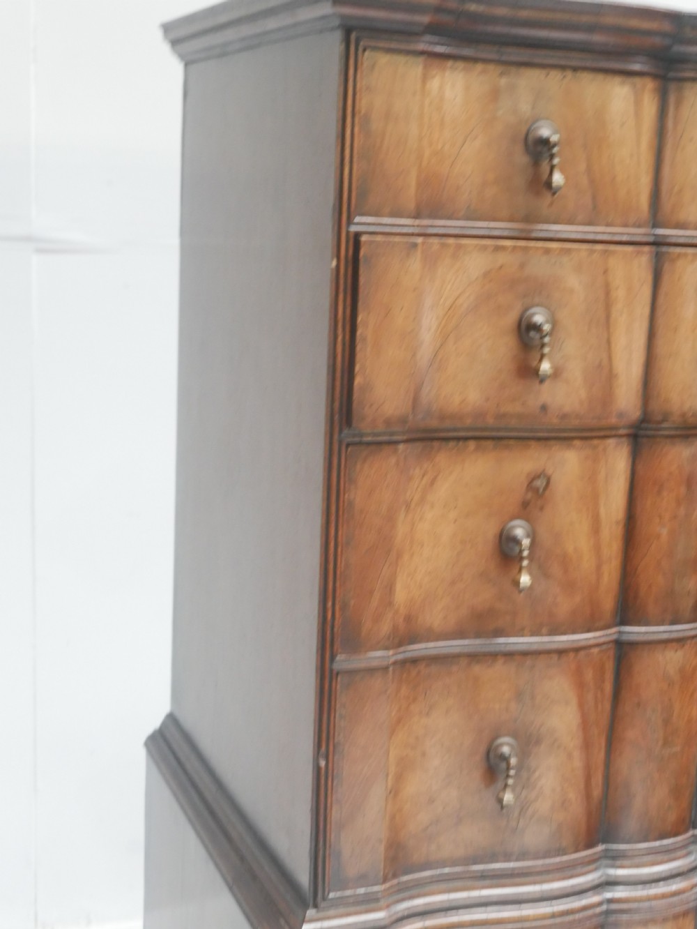 Walnut Tallboy chest of Drawers View II