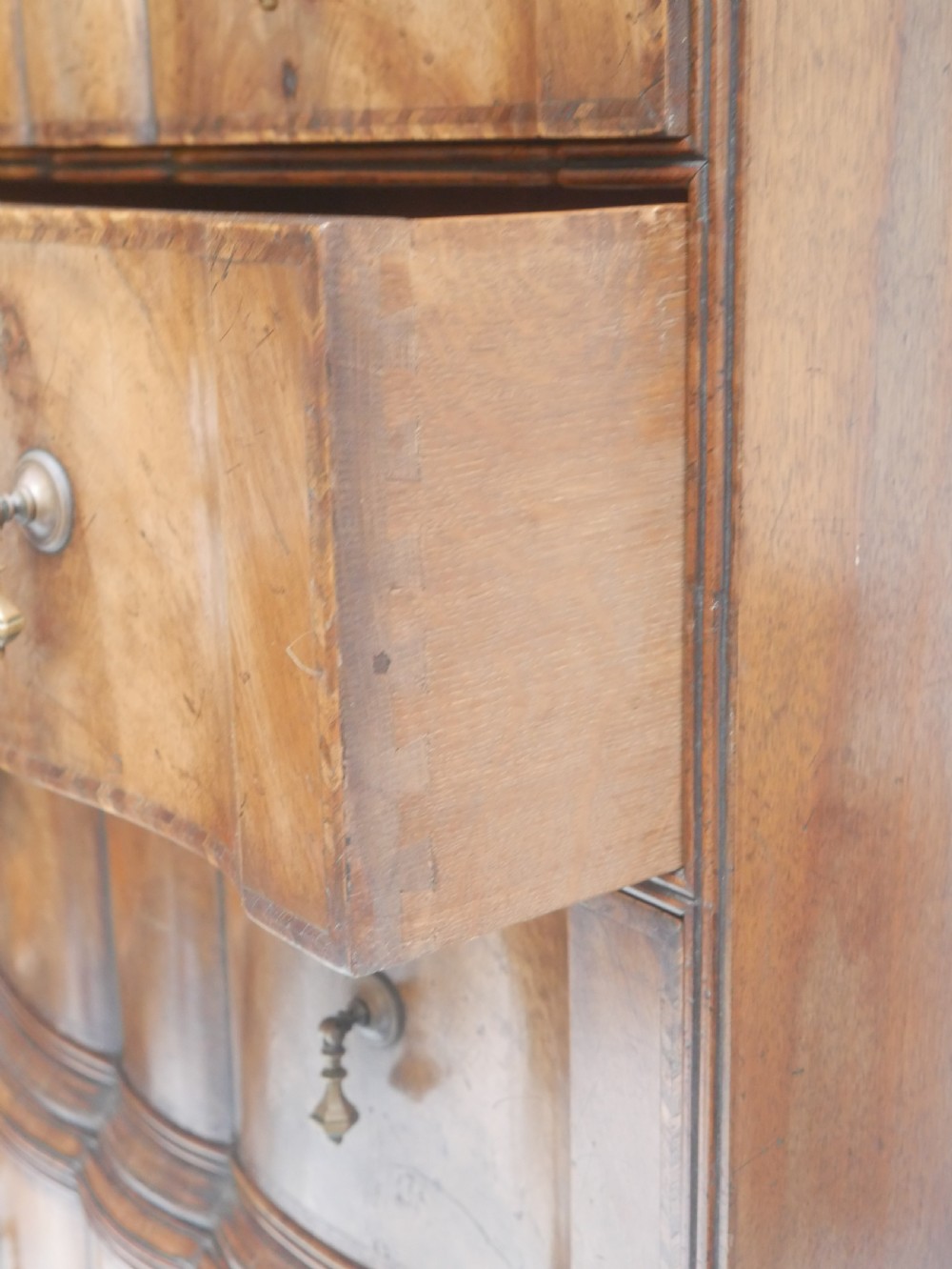 Walnut Tallboy chest of Drawers View V
