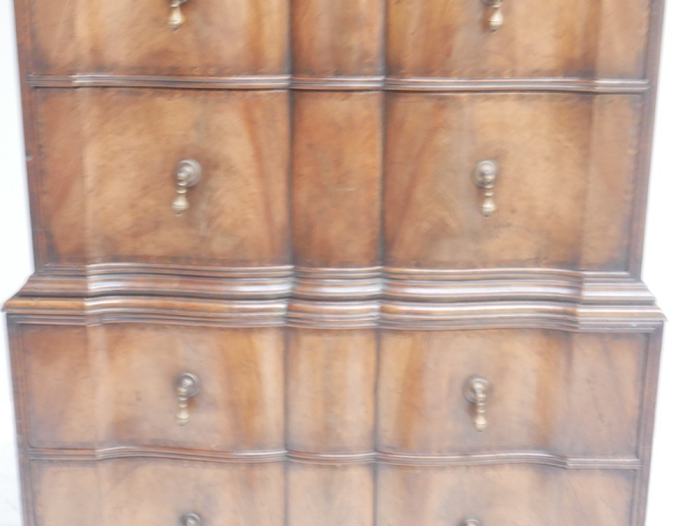 Walnut Tallboy chest of Drawers View VI