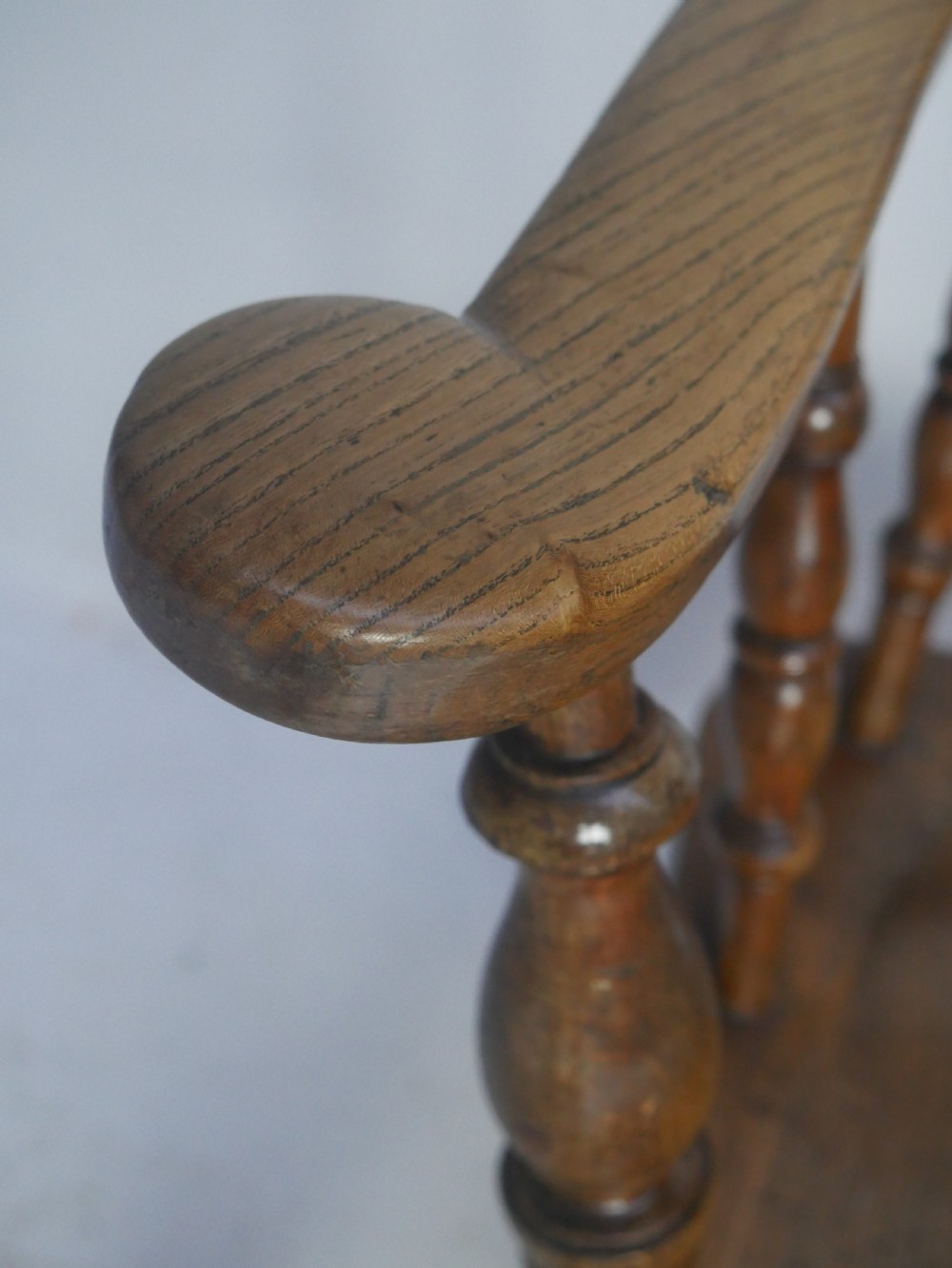 English Elm Captains Bow Chair View III