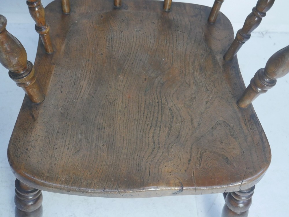 English Elm Captains Bow Chair View IV