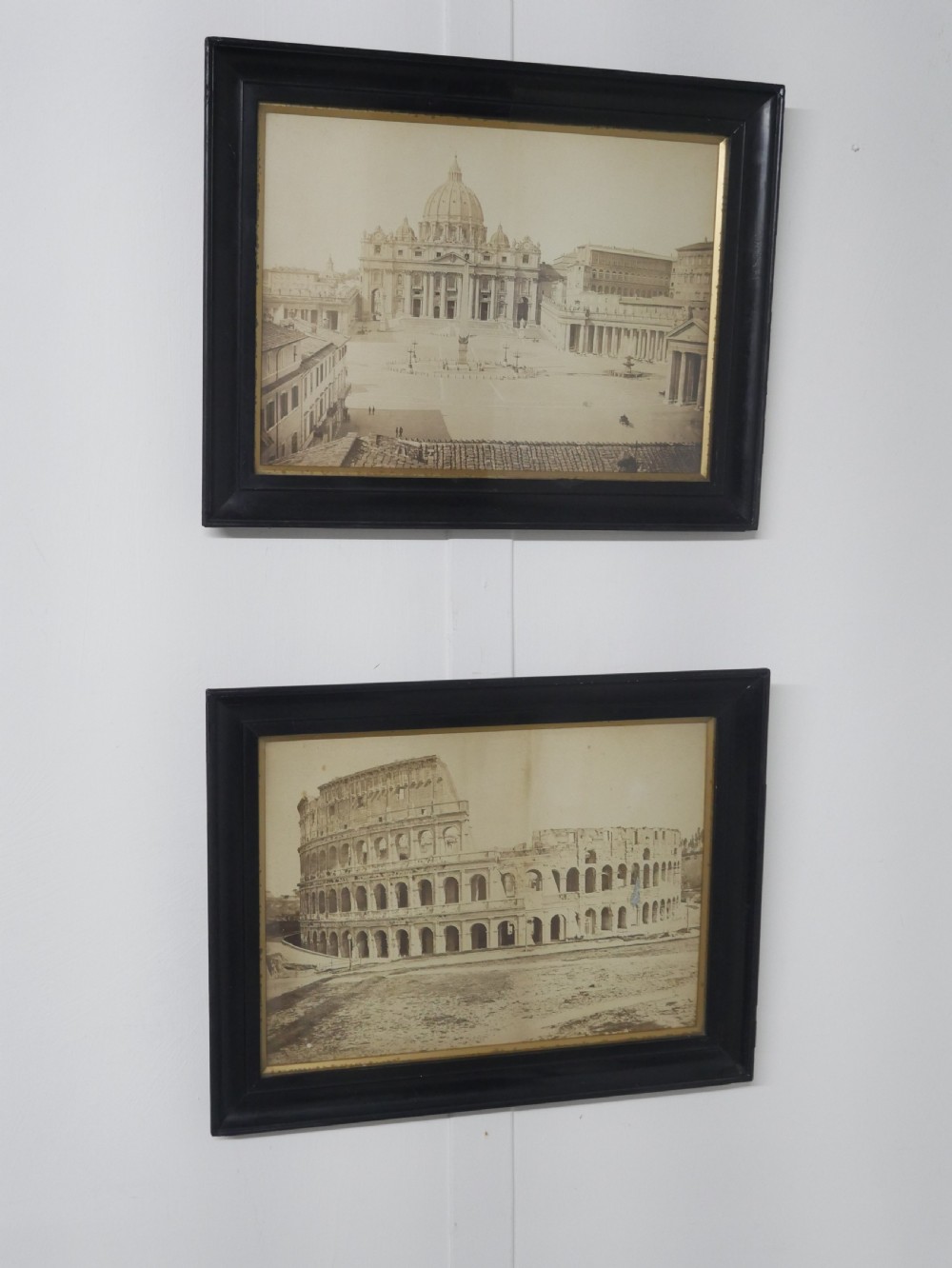 Pair Grand Tour Photographs Rome