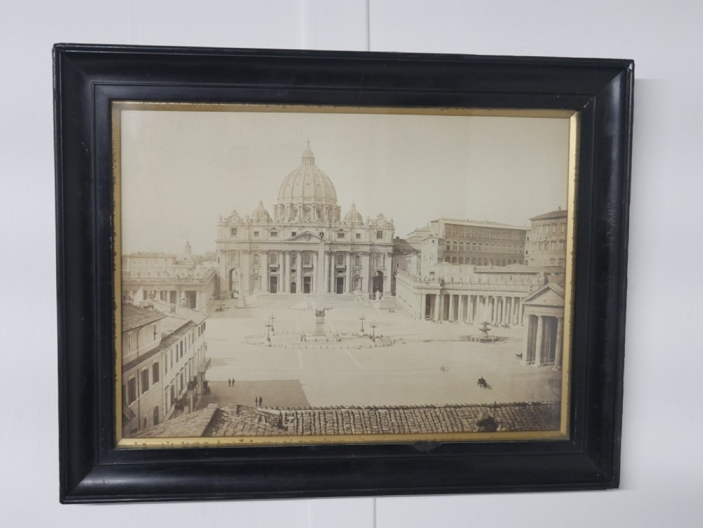 Pair Grand Tour Photographs Rome View II