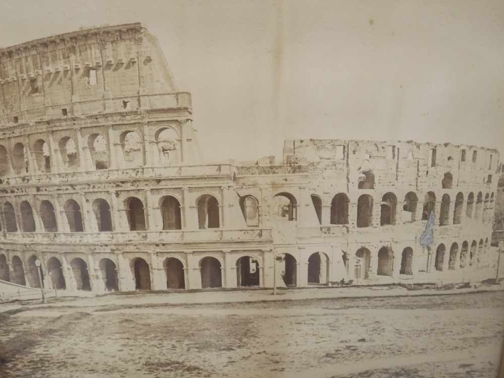 Pair Grand Tour Photographs Rome View IV