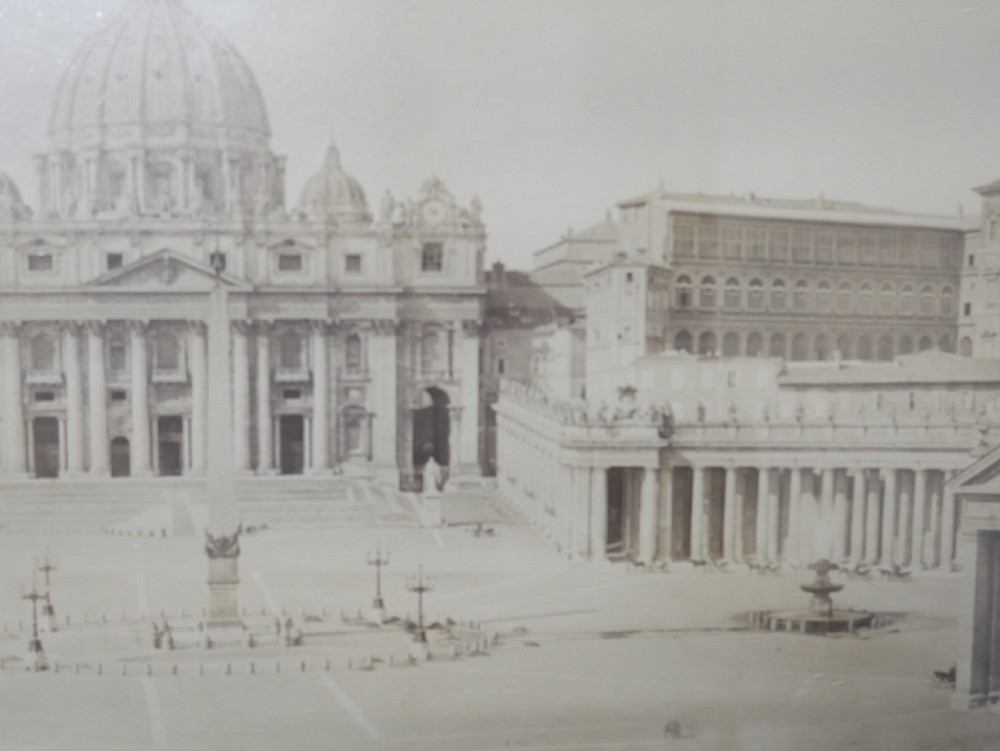 Pair Grand Tour Photographs Rome View V